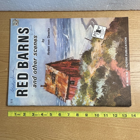 Red Barns & Other Scenes Dewitz Walter T Foster #111 Vtg Art Instruction Book - Picture 10 of 10